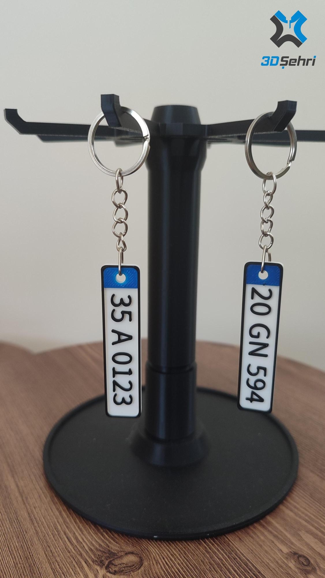 Kişiye Özel Plaka Anahtarlık