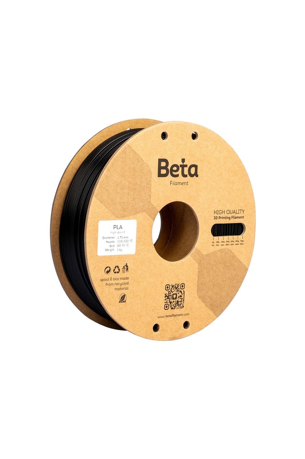 Beta PLA High-Speed Filament Black 18