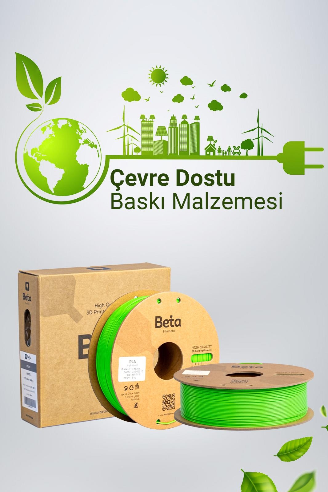 Beta PLA High-Speed Filament Cyber Green