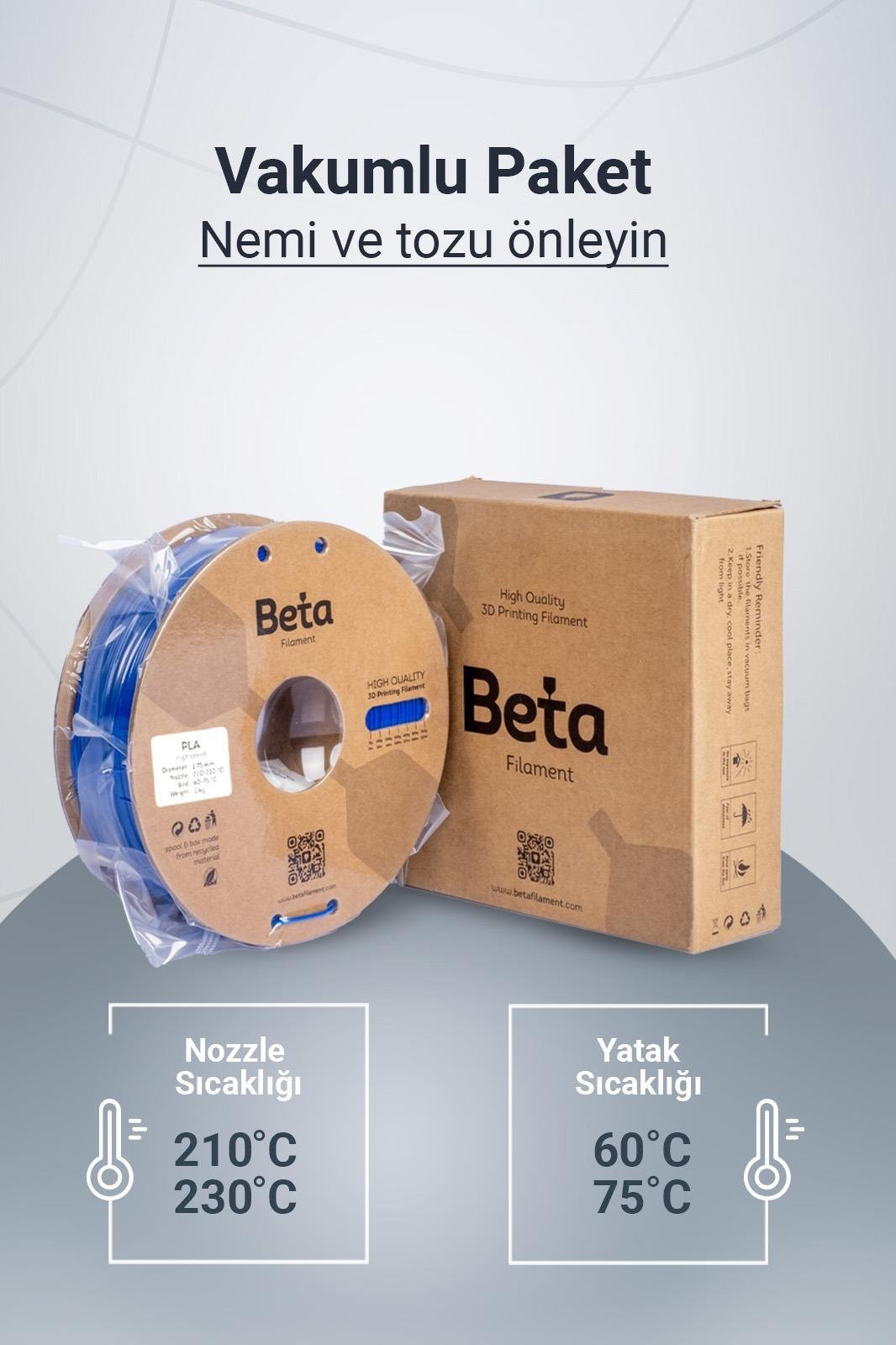 Beta PLA High-Speed Filament Deep Blue