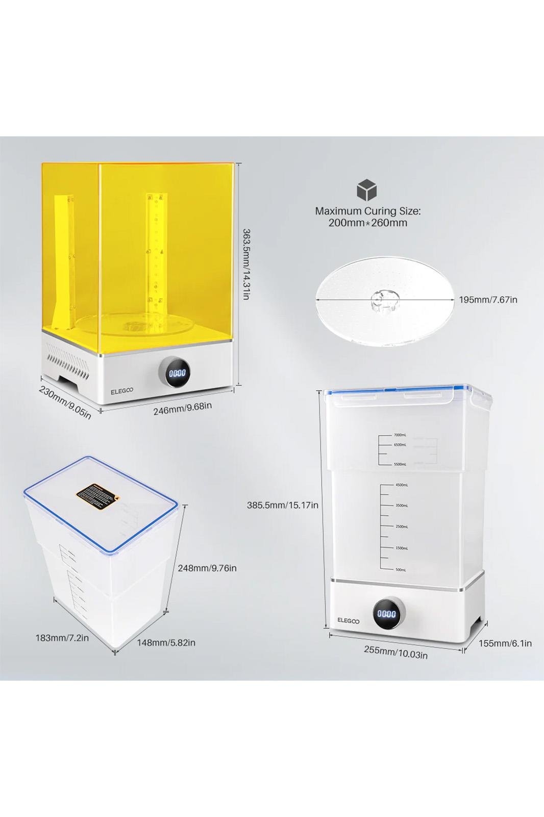 ELEGOO Mercury XS Paket Yıkama ve Kürleme Makinesi