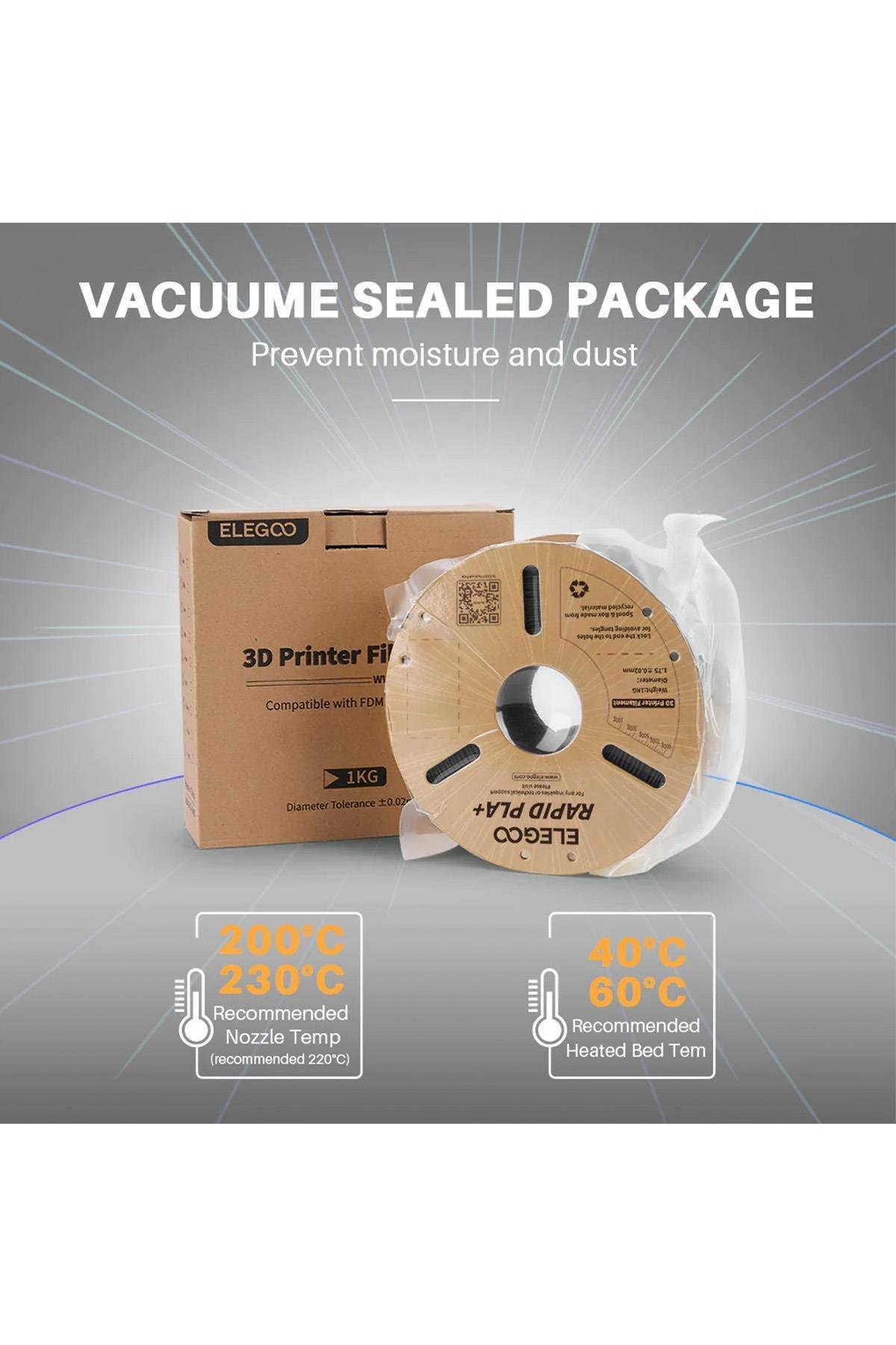 ELEGOO RAPID PLA Filament Siyah