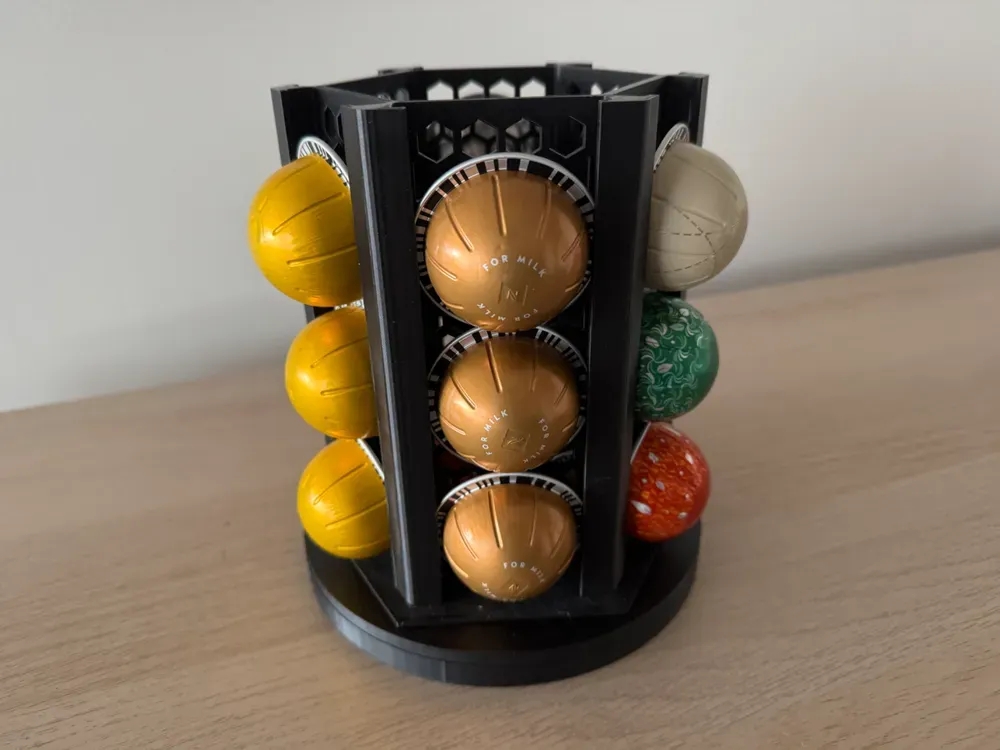 Nespresso Kapsül Düzenleyici - 18 Kapsül Kapasiteli - Döner Tasarım
