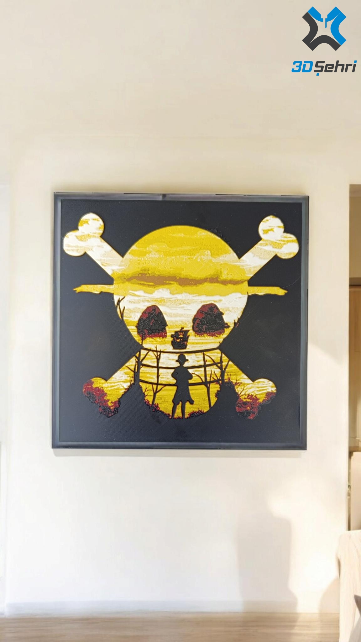 One Piece Temalı Duvar Süsü