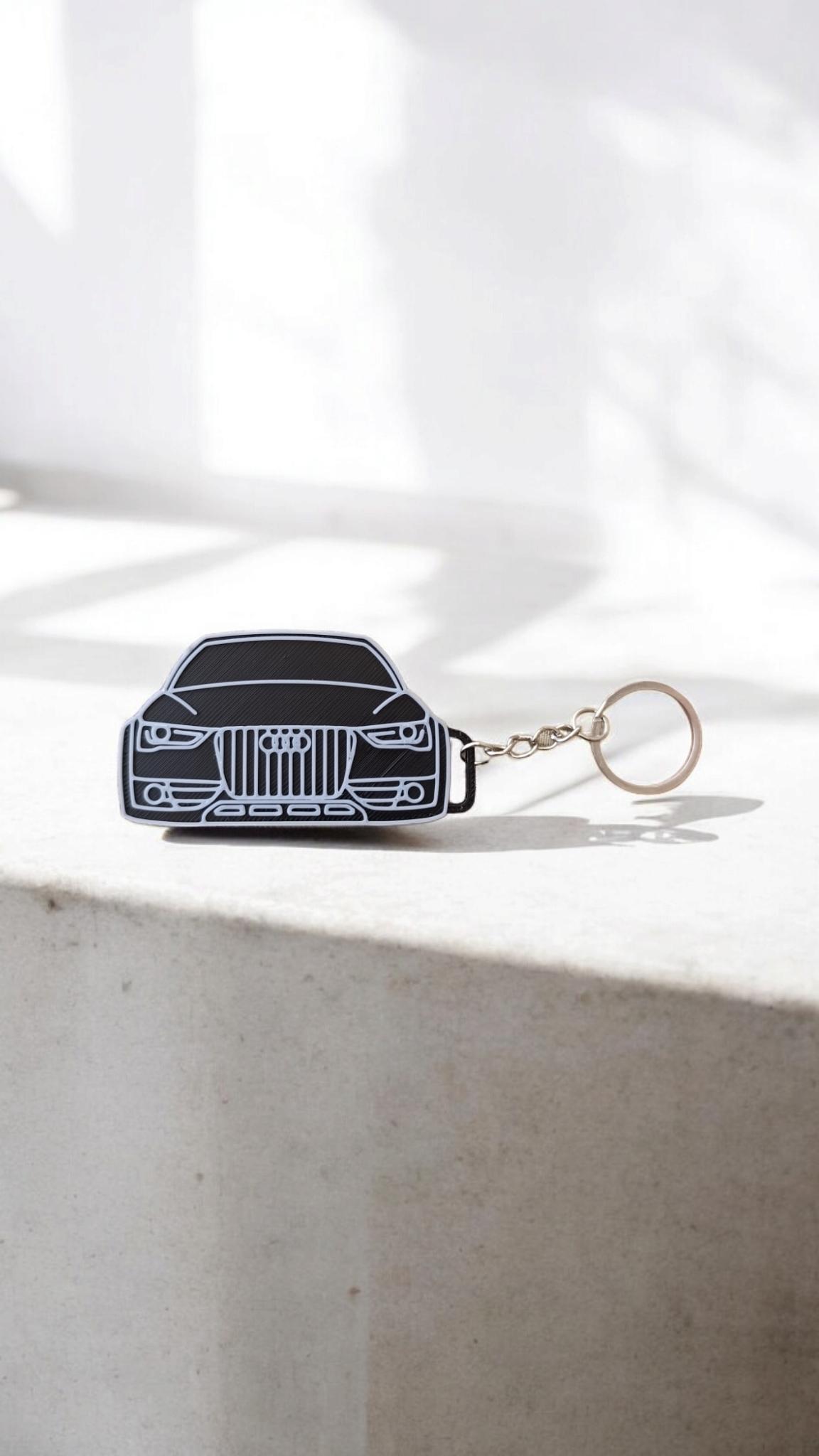 Audi Önden Görünümlü Anahtarlık - Şık ve Dayanıklı