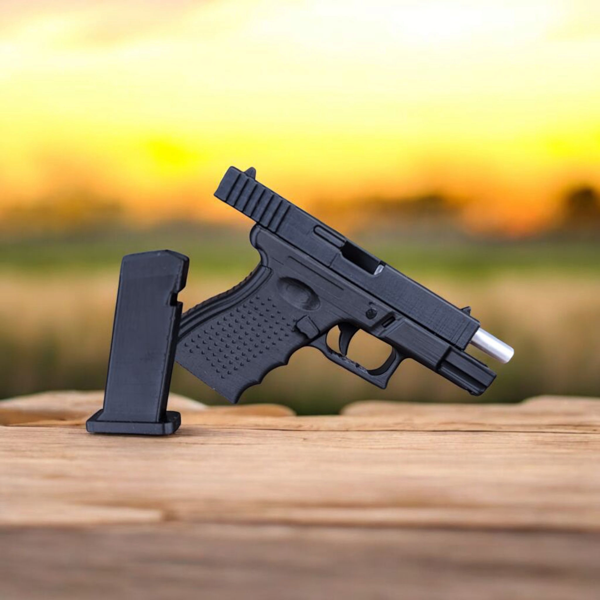 Glock 19 Mini Boy | Çantalı | Hareketli | 8 CM