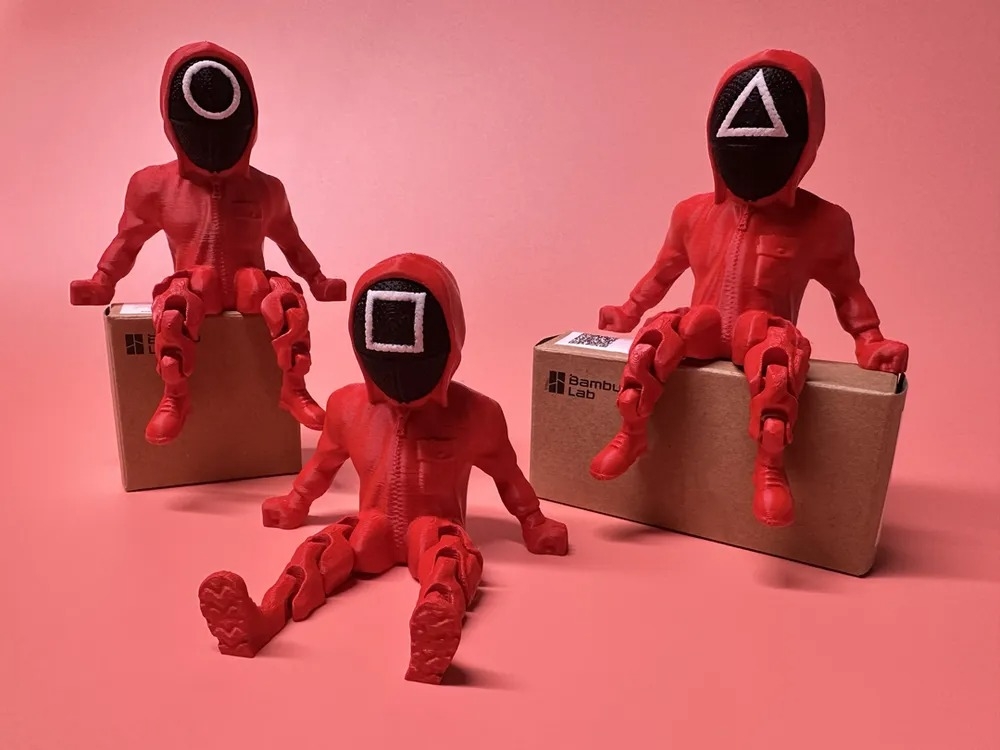 Squid Game Hareketli Figür | 3’lü Set